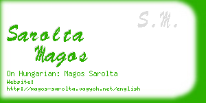sarolta magos business card